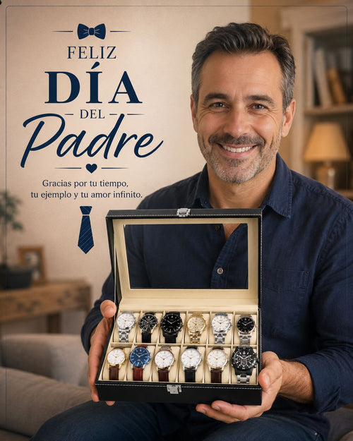 Elegante Porta Reloj de 12 Piezas™  | ENVIO GRATIS 🚨