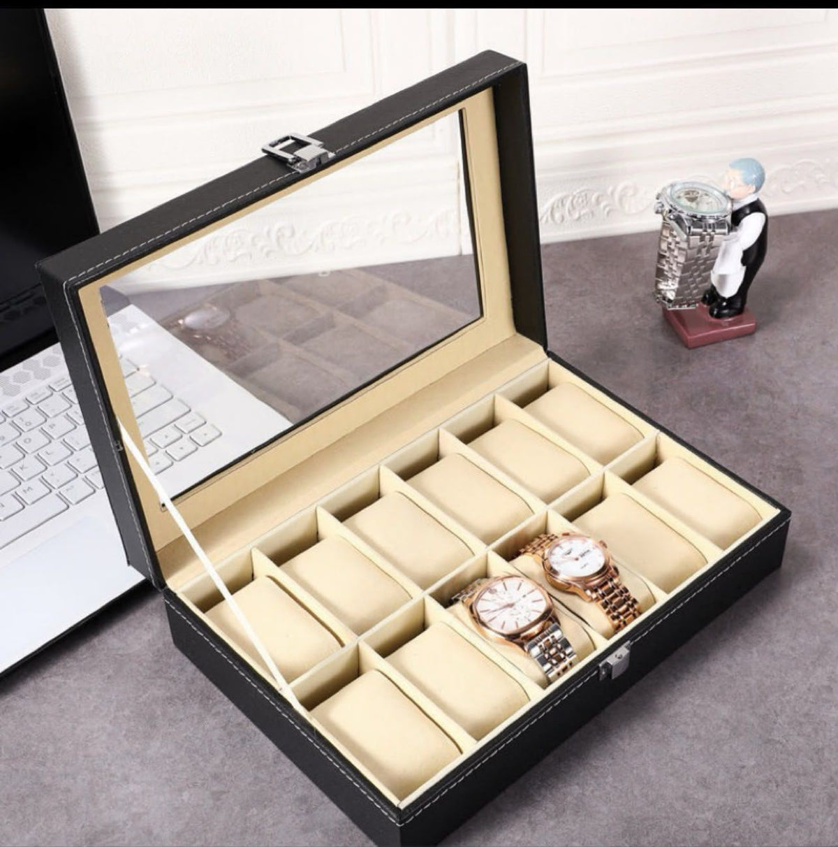 Elegante Porta Reloj de 12 Piezas™  | ENVIO GRATIS 🚨